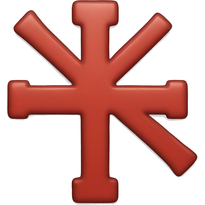 Red plus sign emoji