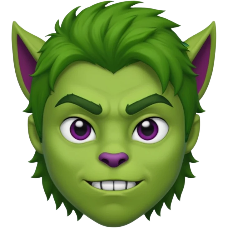 Beast boy (face only) emoji