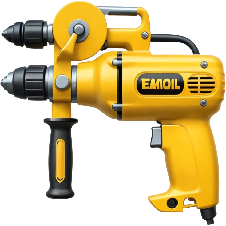 yellow commercial hammer drill emoji