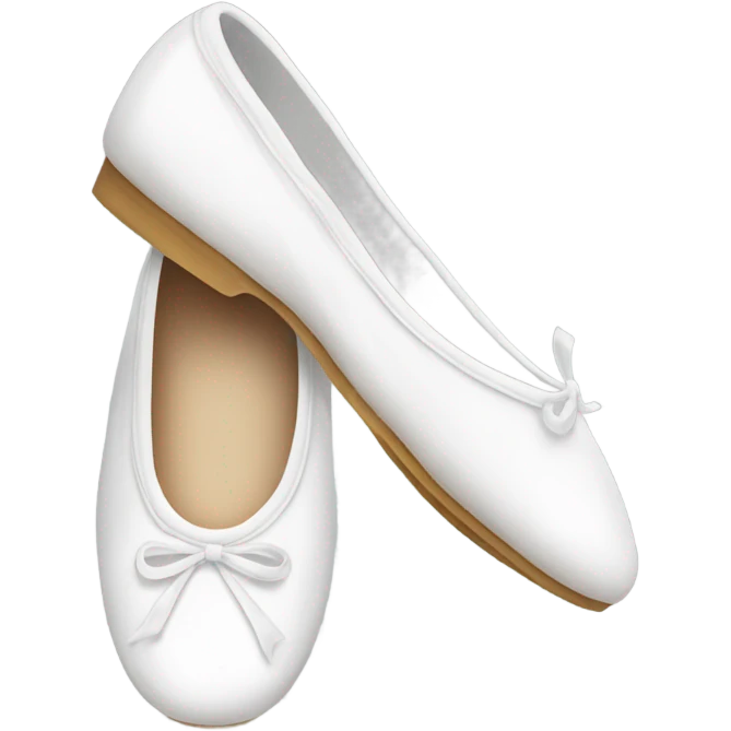 white ballerina shoe emoji