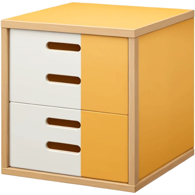 kallax 2 cajones ikea compartimientos blancos emoji