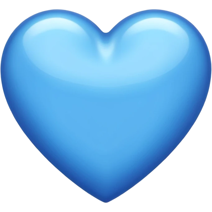 A shiny blue sky heart emoji