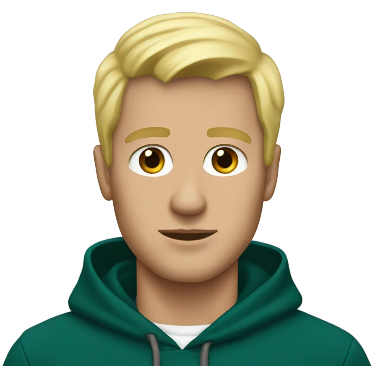 Blonde man in eagles hoodie emoji