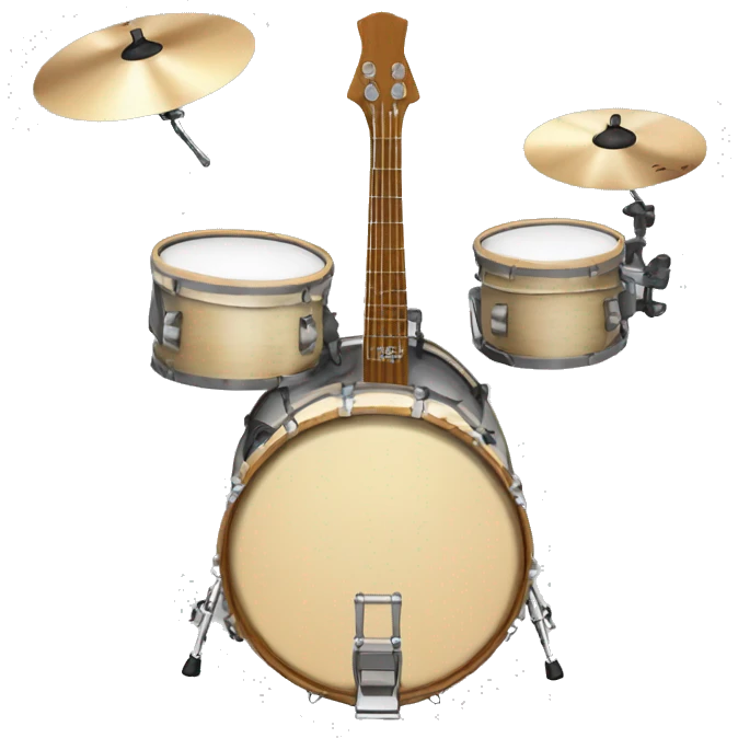 bateria acustica (instrumento) emoji