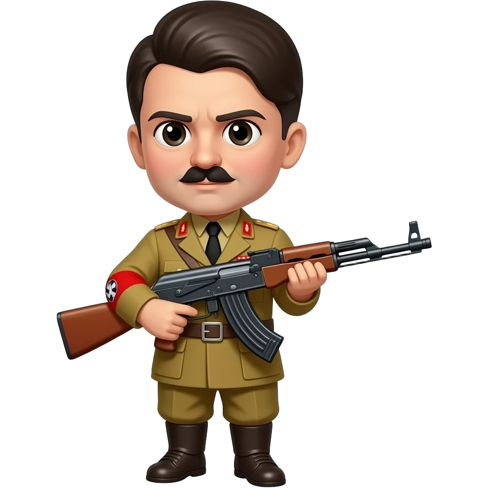 Hitler with small ak 47 emoji