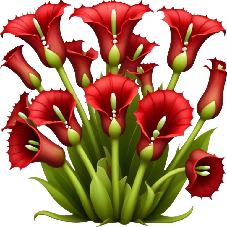  carnivorous plant flowers with teeth emoji
