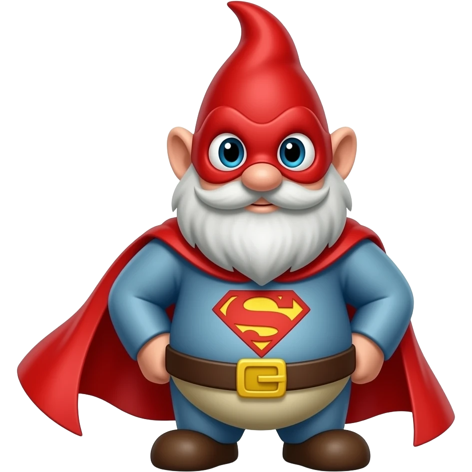 Fart gnome superhero emoji