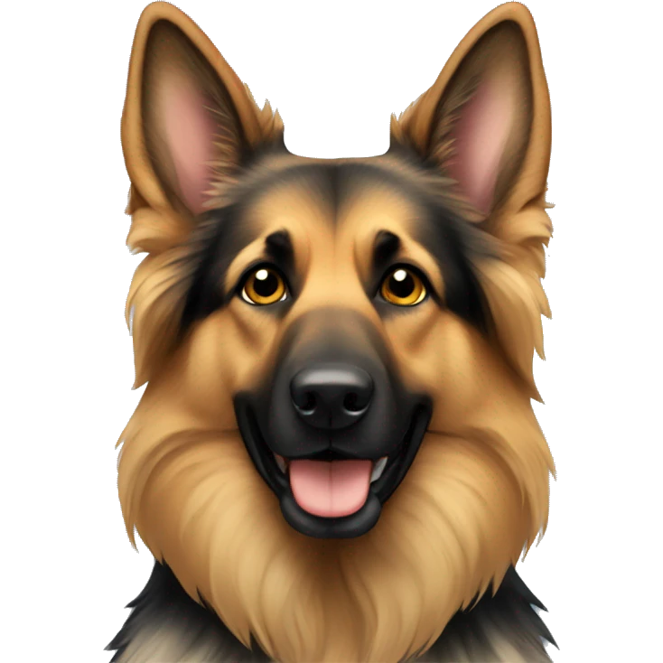 Long haired German Shepard  emoji