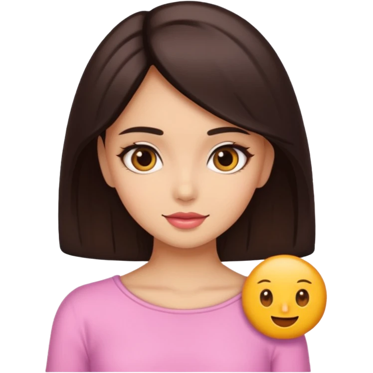 Girly girl morenita  emoji