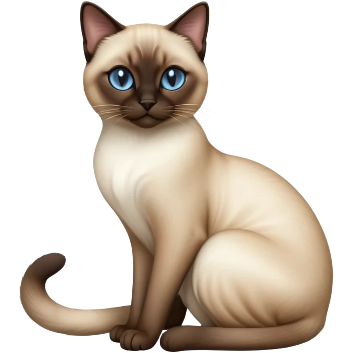 cinematic-[siamese cat]-realistic-full-body-sitting-emoji,-tail-curled-playfully-around-its-paws,-head-tilted-dramatically,-sleek-[siamese]-fur,-simplified-yet-realistic-focused-features,-highly-detailed,-glowing-with-an-almost-sarcastic-glow emoji