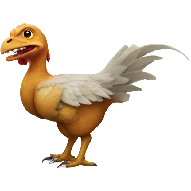Chicken dinosaur emoji