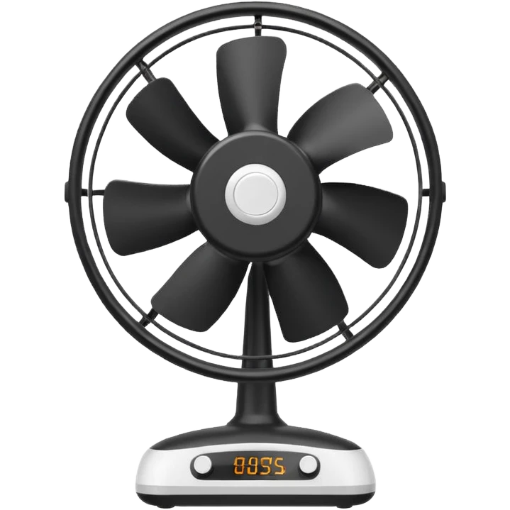 table electric fan, minimal details emoji