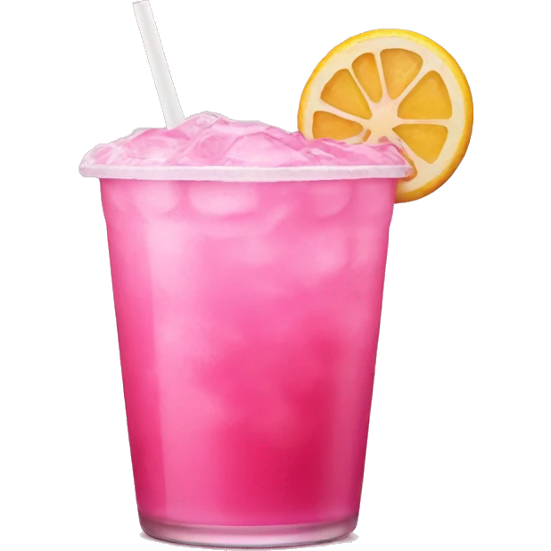 Pink drink emoji