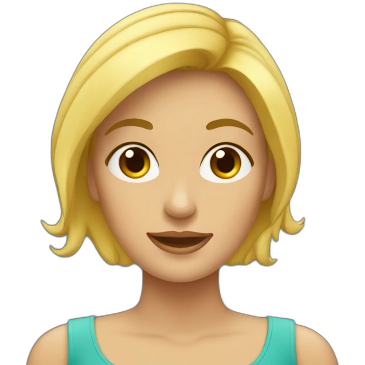Mujer rubia pamplonesa emoji