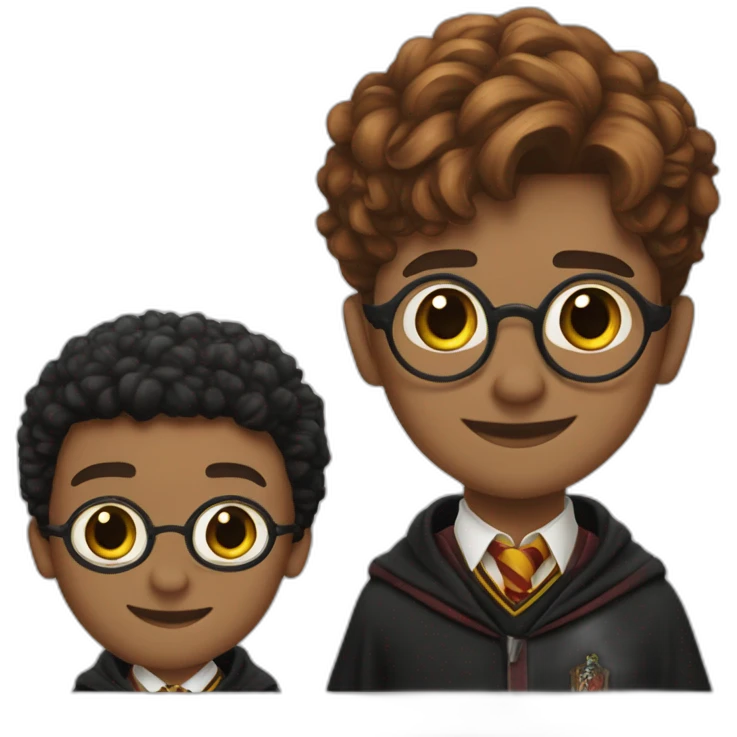 harry potter ron wesley and hemione granger emoji