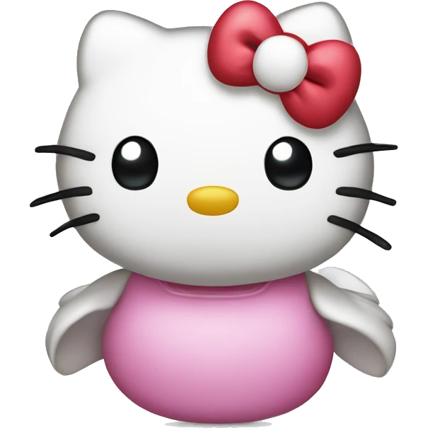 Hello kitty making a duck face  emoji