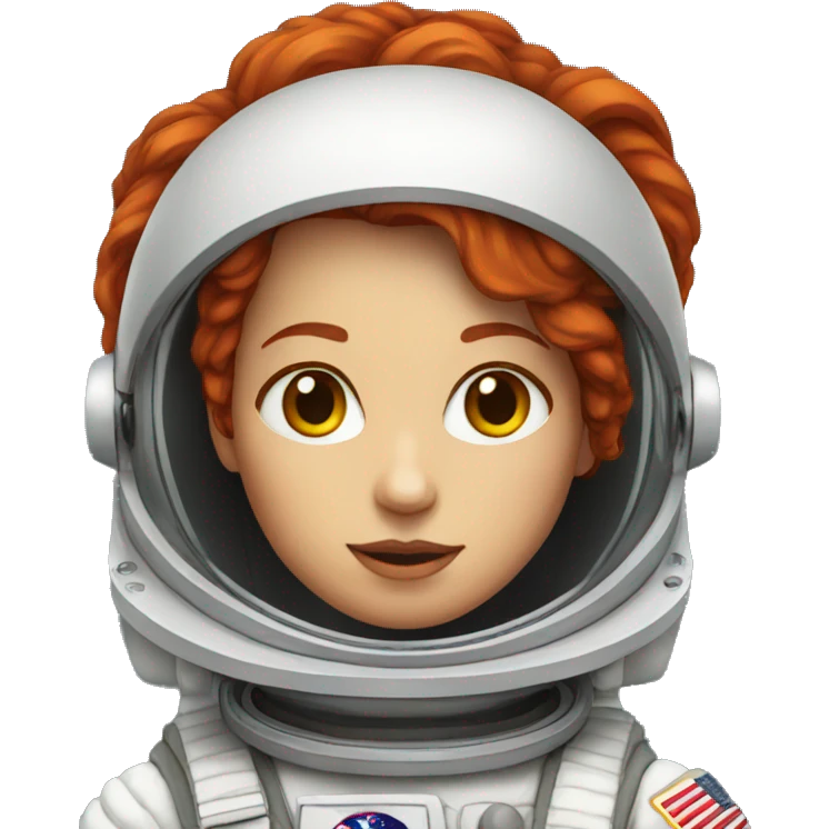 Redhead Woman Astronaut emoji