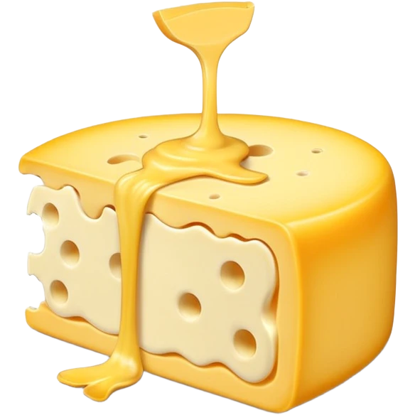 Stringy cheese emoji