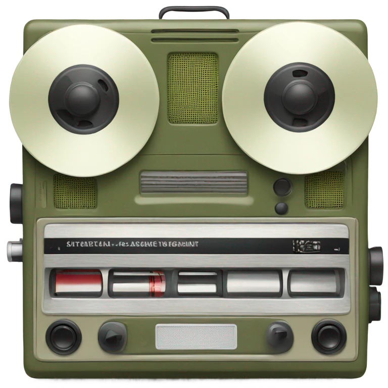 tape recorder olive emoji