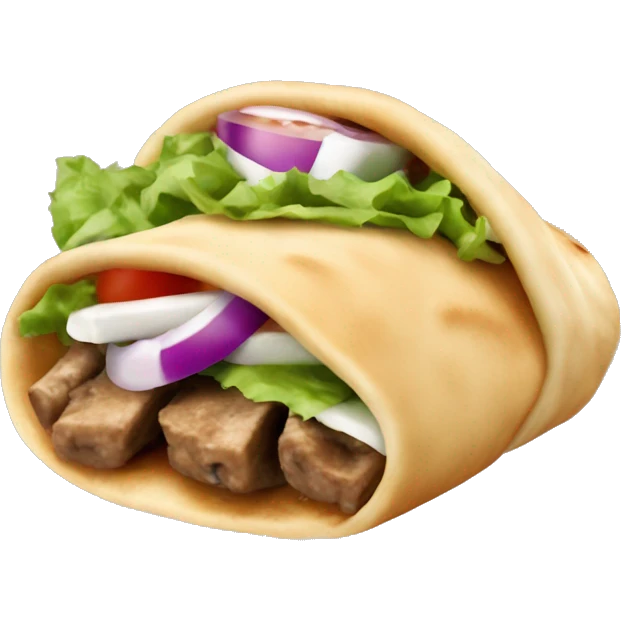 Greek gyro food emoji