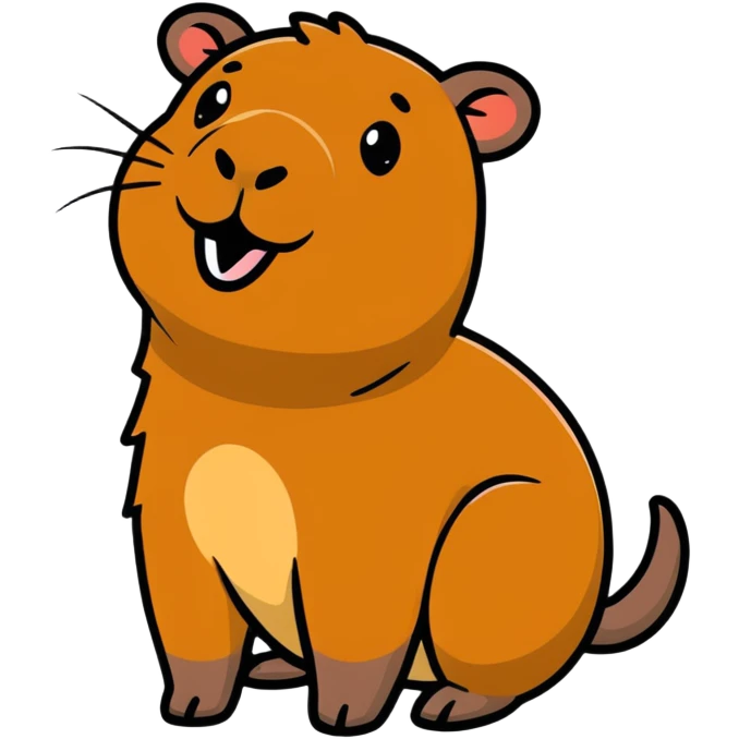 happy capybara emoji