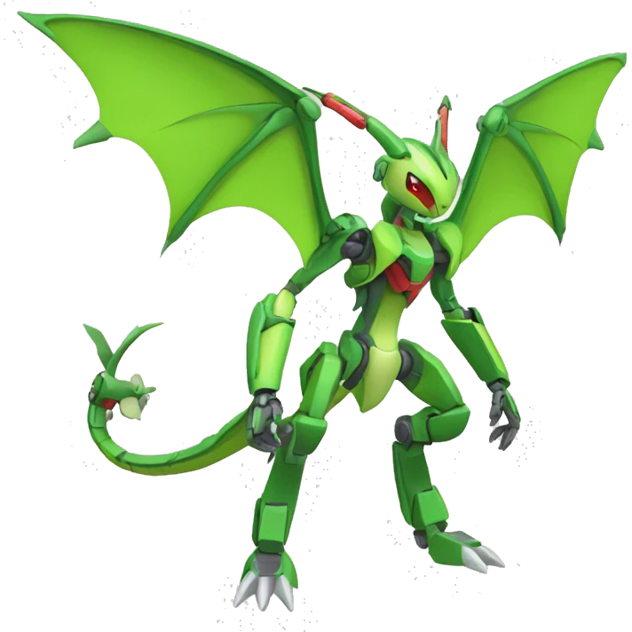 Mechanical Flygon-dragon-Medabot-Mecha full body emoji
