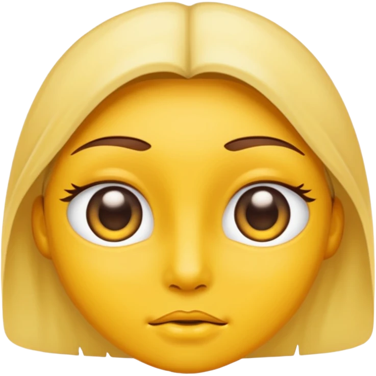 From the previous emoji I want the center above section of the head be yellow emoji