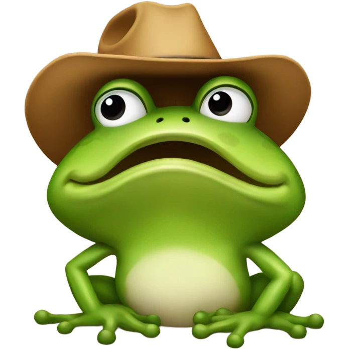 frog in cowboy hat emoji