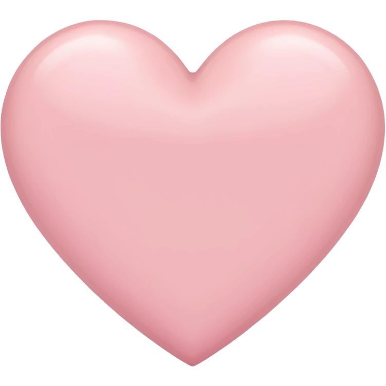 Make an ios heart mixture of pastel pink and white emoji