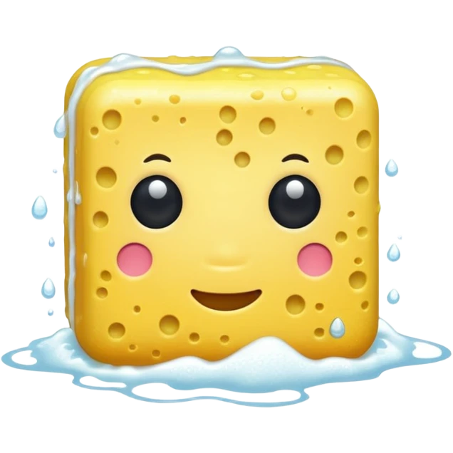 sponge with soap emoji