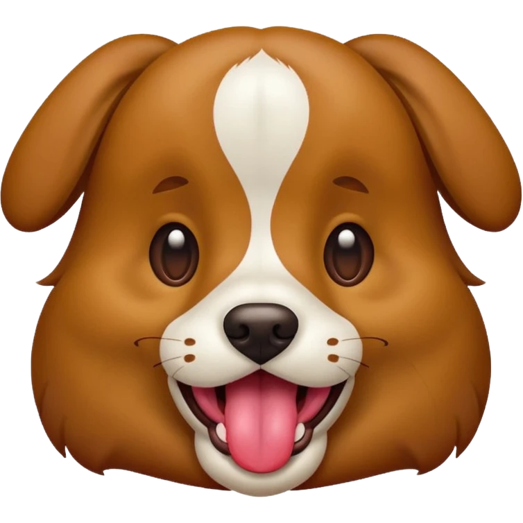 Dog with tongue out emoji