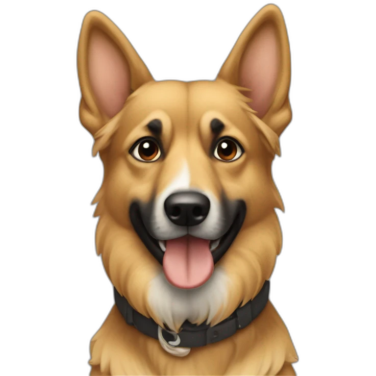 Altdeutsh schaferhund schwartz emoji