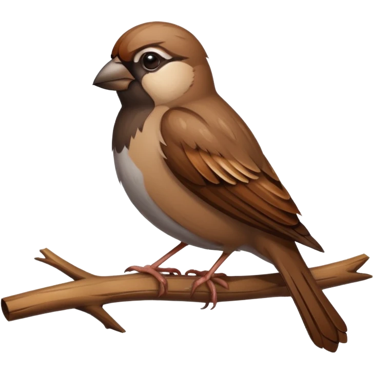 Sparrow father died and the sparrow is crying emoji