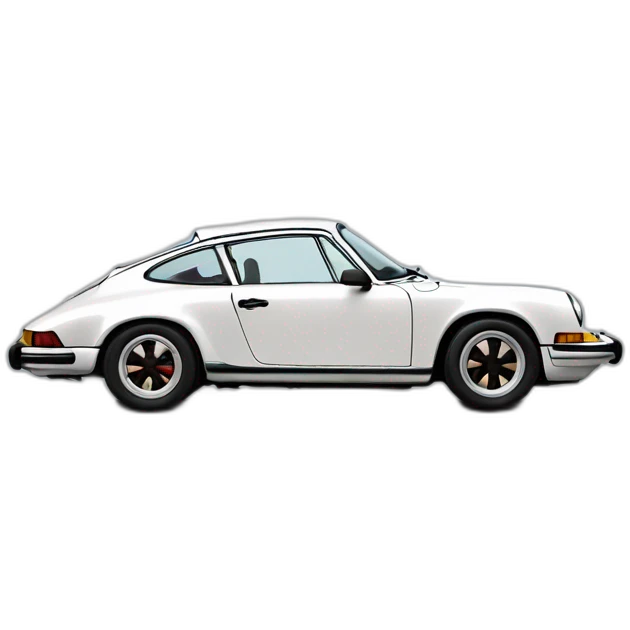 Porsche 911 1976 side view emoji
