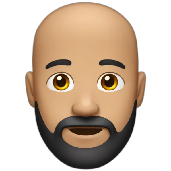 bald bearded red and black flannel emoji