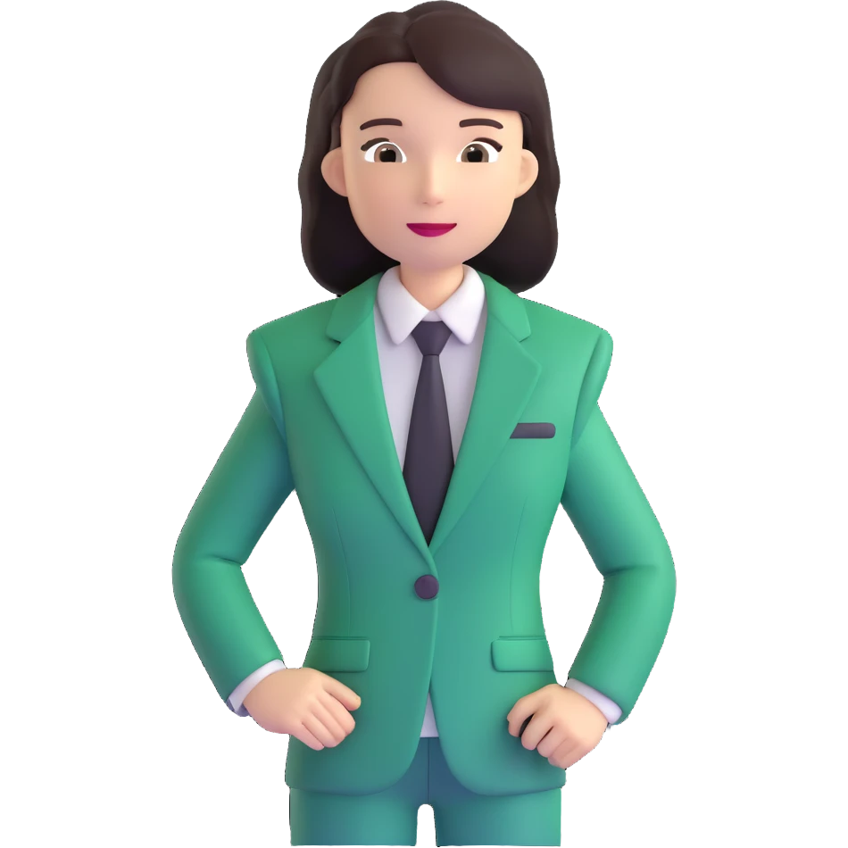 green business suit with shoulder pads emoji