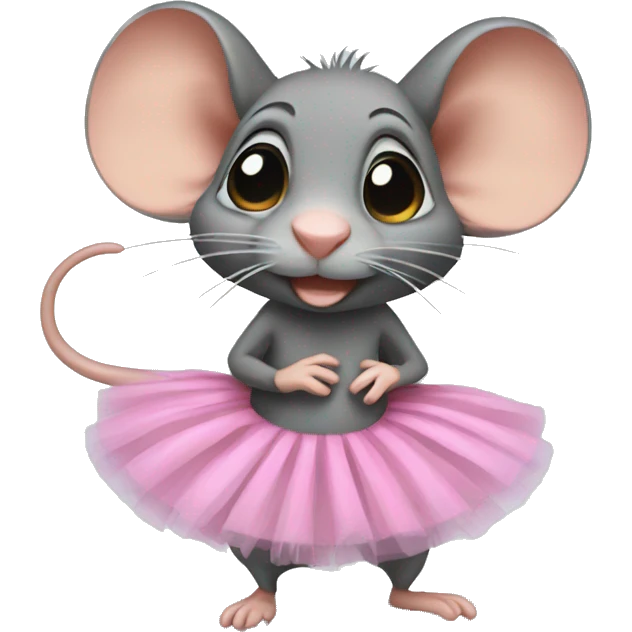 Rat en tutu emoji