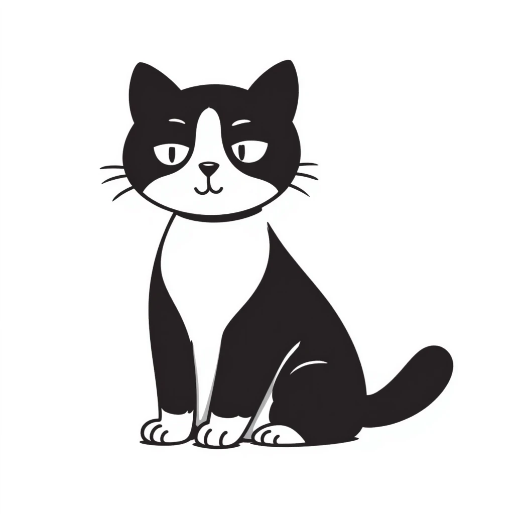 tuxedo cat emoji