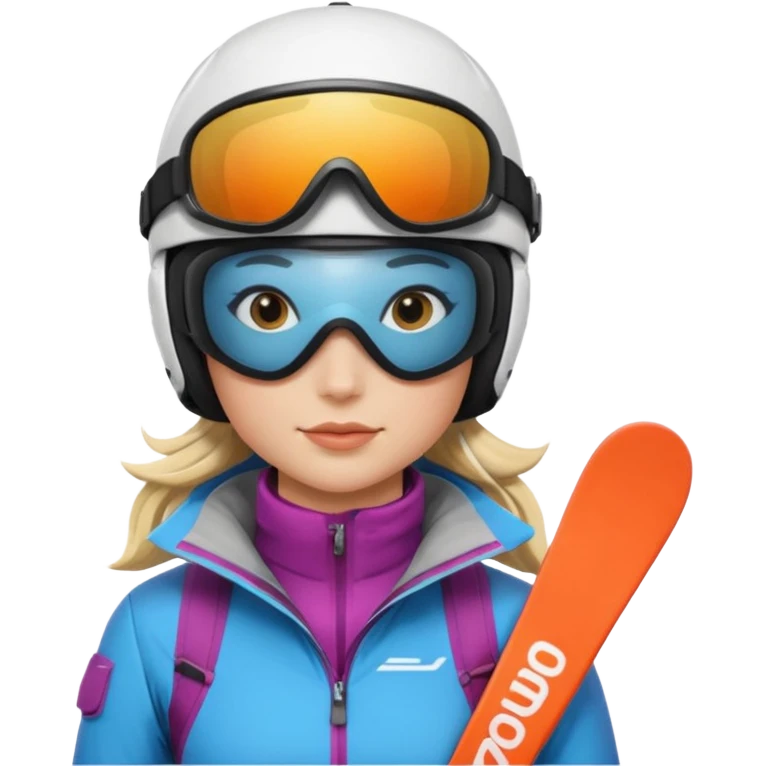Female Skier emoji