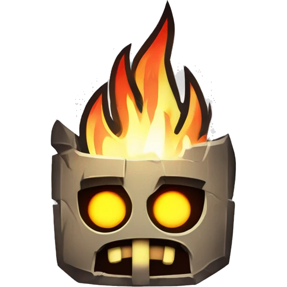 Fire in the  hole Geometry Dash ￼ emoji