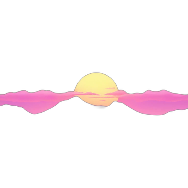 pink-sunset emoji
