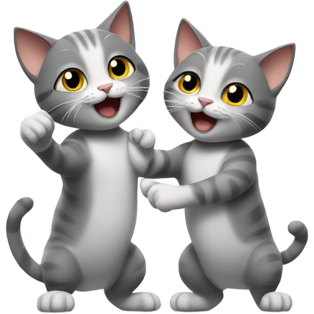 Cat slapping cat emoji