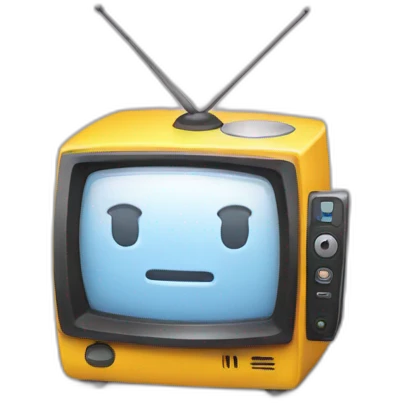 Chat devant télé emoji