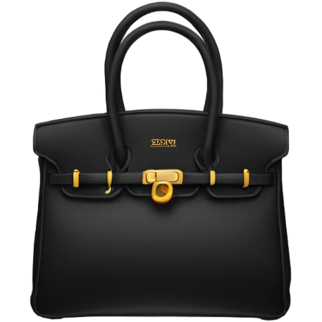 Black birkin emoji