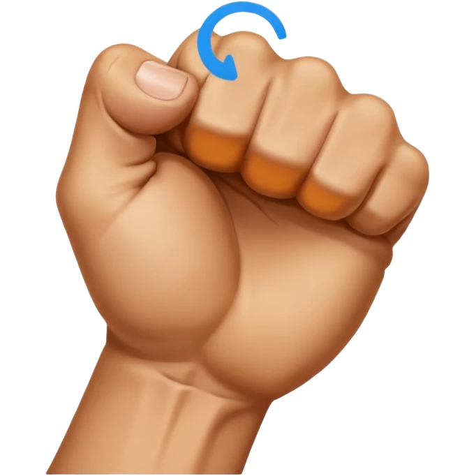 Biting fist emoji