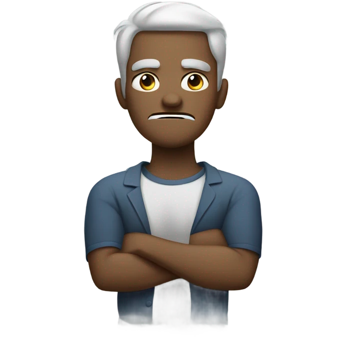Mad arms crossed emoji