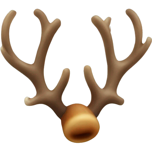 Reindeer horn emoji