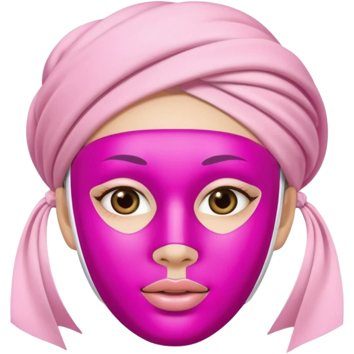 mascarilla rosa emoji