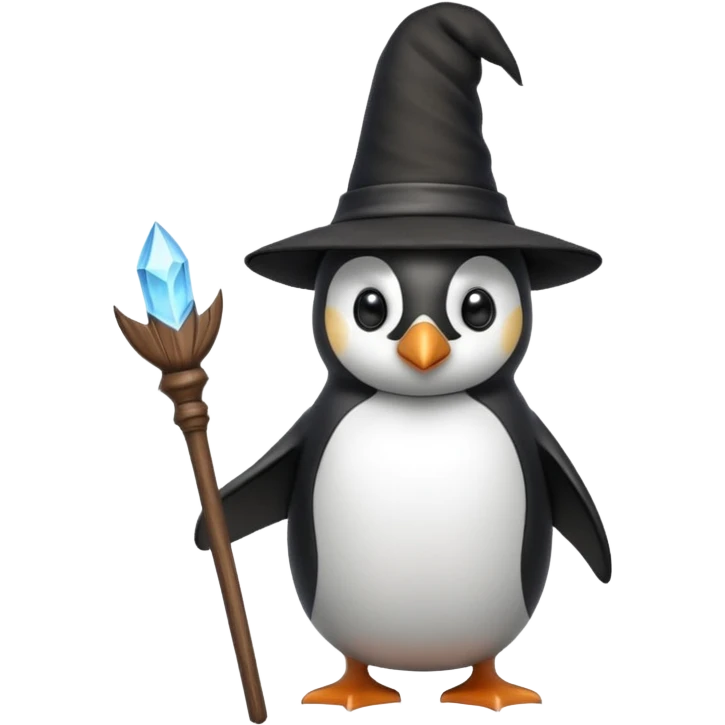 Penguin Wizard emoji