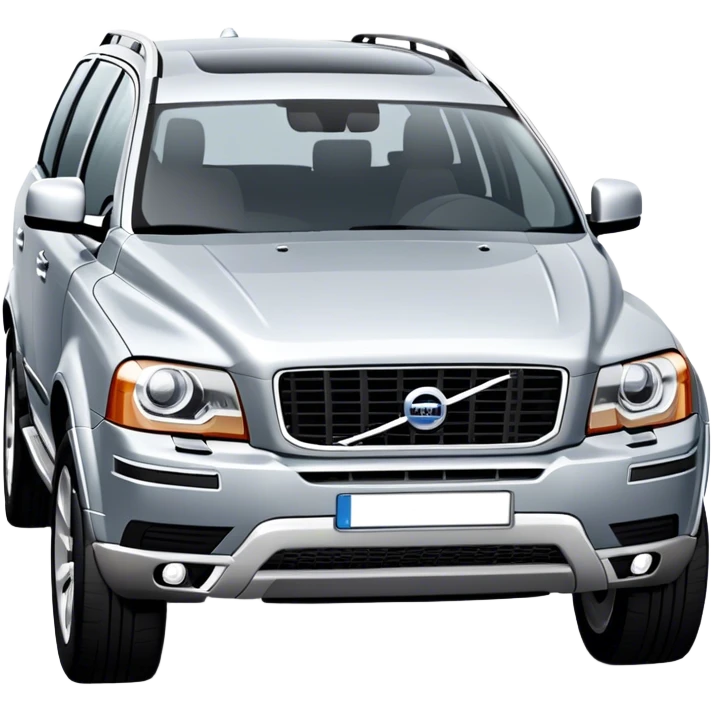 Silver volvo xc90  emoji